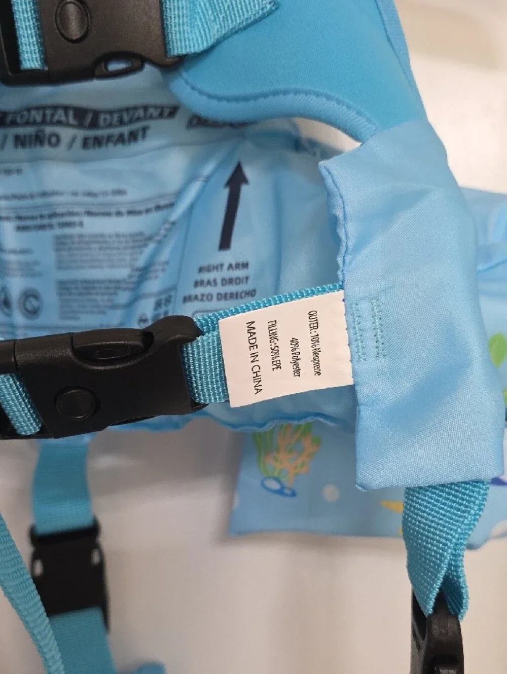 Moko Infant Blue Swim Vest with Arm Floats